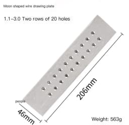 1PC Tungsten Carbide Wire Drawplate for Jewelry Making Round Rectangle Hexagon Oval Square Shape , Jewelry Tool