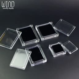 Creative Transparent Jewelry Display Box Necklace Pendant Case Acrylic Showing Case Holder Jewelry Gift Box Trinket Box