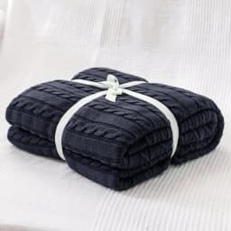 Battilo Cotton Knitted Throw Blanket Soft Cozy Cable Knit Sofa Throws Large Heavyweight Decorative Blanket for Twin Queen Bed