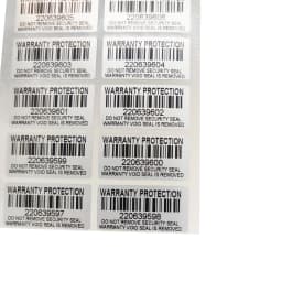 100pcs Silver Warranty Protection Sticker (30mm x 15mm) Safe Seal Anti-tamper Warranty invalid Serial number label sticker