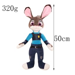 40-50Cm Zoo Character Nick Wilde Judy Hopps Cartoon Cute Toy Doll Model Birthday Christmas Gift for Friends