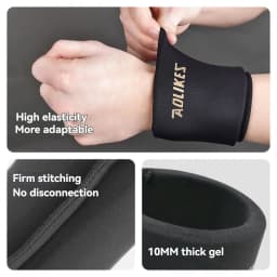 AOLIKES 1PCS Wrist Ice Pack Wrap for Pain Relief, Reusable Wrist Brace Cold Gel Ice Pack for Injuries, Hot & Cold Compress Wrist