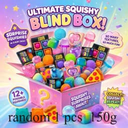 Stress Relief Needoh Squishy Surprise Blind Box Assorted Soft Fidget Squeeze Toy Sensory Play Toy Party Supplies