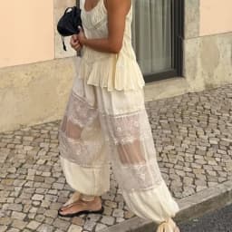 Women Ruffle Bloomer Pants Y2k Lace Patchwork Pettipants Bottoms Victorian Pantaloons Pants Under Dress Slips