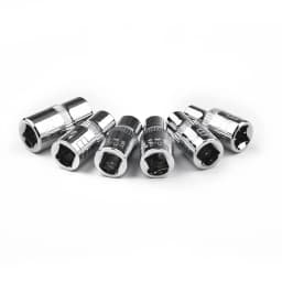 6pcs 1/4 Inch Steel Drive Sockets For Torx Star Female Bit E Socket Set E4 E5 E6 E7 E8 E10 Ratchet Wrench Adapter Hand Tools