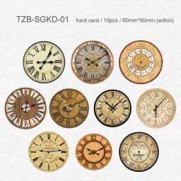 JIANWU Time Scale Series Vintage Clock Landscape Material Collage Scrapbooking Sticker Creative DIY Journal Stationery