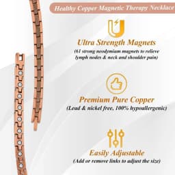 ARADOO Serpentine Luxury Pattern Pure Copper Necklace for Men Women Premium Collar Jewelry Gifts