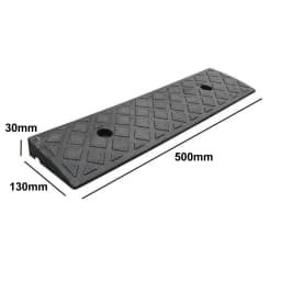 2PCS Plastic Kerb Ramp Non-Slip Threshold Ramp 30mm Height For Car Bicycles Wheelchairs Going Uphill Smooth Transitions