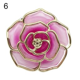 Rose Flower Pattern Bag Hooks Portable Folding Table Hook Clasp Purse Bag Handbag Hooks Hanger Holder