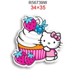 Hello Cat 10pcs/lot San Resin Planar Transparent Glitter Acrylic Flatback for Charms DIY Bow Craft Supplies Phone Case Decor