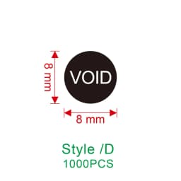 1000pcs new round 8/10mm rectangular 11X6mm computer /Ipad/ Electronics warranty label Fragile seal sticker can be customized