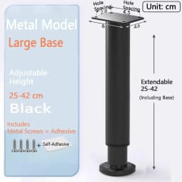 Adjustable Height Furniture Support Legs Load-Bearing Replacement Legs Bed Beam Support Leg Heavy-Duty DIY Accessories