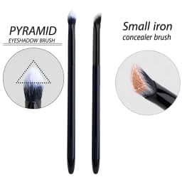 Small Iron Concealer Brush Angled Cream Foundation Concealer Makeup Brushes Oblique Angled Triangle Concealer Makeup Tools