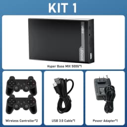 500G Retro Gaming HDD Video Game Console Retrobat&Playnite&Launchbox OS for XBOX/PS3/PS2/Switch/Wii/WiiU/DC/NES with 38200+Games