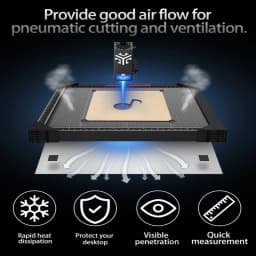 ACMER 500*500mm Honeycomb Panel Table Laser Engraving and Autting Machine Laser Honeycomb Panel Bed Cutting Table 300*300mm