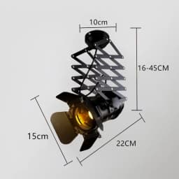 Modern LED Ceiling Lights American Retro Loft Iron Track Lamps Industrial E27 Bar Cafe Industrial Lighting Searchlight Fixtures