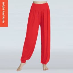 New Yoga Women's Square Dance Practice Pants Modal Cotton Elastic Large Size Loose Lantern Pants Summer Thin Model