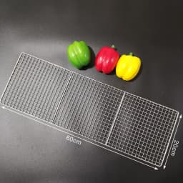 Stainless Steel 304 Food Grade 15-70CM Rectangle BBQ Barbecue Grill Wire Grid Mesh Net