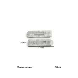 1/2/5Sets Silver Diamond Steel Lock Puller Slider For Birkin 30 Handbags Bags Hook Clasps Eyelet Plate Rivet Studs Accessories