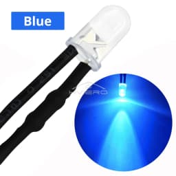 10Pcs 3mm 5mm Round LED 12V 20cm Pre Wired White Blue Yellow Diode Lamps DIY Billboard Decoration Lights Emitting Diodes Bulbs
