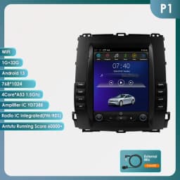 Hizpo 2 Din Android Car Radio Multimedia For Toyota Land Cruiser Prado 120 Lexus GX470 2002-2009 For Tesla Style GPS Carplay DSP