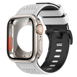 Silicone Band PC Case+Strap Screen Protective Cover for Apple Watch 11 10 9 8 7 6 SE3 46mm 44mm 45mm Change To Ultra 3/2 49mm