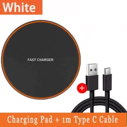 Ultra thin Wireless Charger Pad Stand Mobile Phone Fast Charging Station For iPhone 17 16 15 14 13 12 11 Samsung S24 S23 Xiaomi