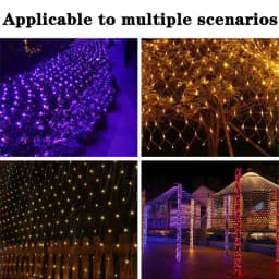 3x2m Christmas Light Net Mesh Curtain Lights Wedding Party Decoration Outdoor Waterproof Lamp Curtain Light