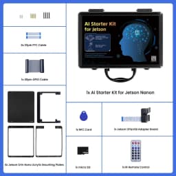Elecrow Jetson Orin Nano Starter Kit with AI Voice Module 8MP Camera 30 Sensors 38 Lessons (No Jetson Orin Nano Included)