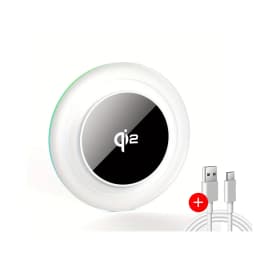 15W LED Wireless Charger Stand Fast Charging Station for iPhone 17 16 15 14 13 12 Pro Max 8 X XR Xiaomi Samsung Smartphones
