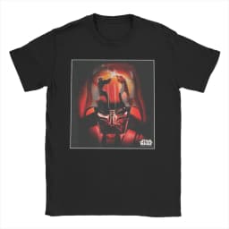 Darth Maul Jedi Master Lightsaber Logo T Shirt for Men Cotton Vintage T-Shirts Round Neck Tees Short Sleeve Clothes Gift Idea