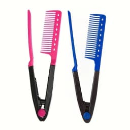 WANMEI 1/2pcs Shaped Straight Hair Comb Plastic Detangle Hair Styling Comb Folding DIY Hair Straightener Salon hair styling tool