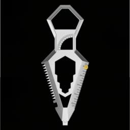 9-in-1 Stainless Steel Keychain, Portable Bottle Opener, Protractor, Ruler, Screwdriver, Wrench, Pocket EDC Tool.