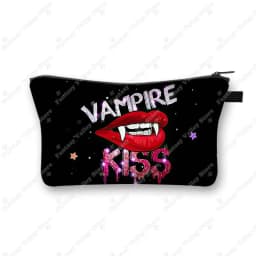 The Vampire Diaries Cosmetic Case DAMON Women Makeup Bag TVD Lipstick Storage Bags Harajuku Zipper Pouch Cute Toiletry Bags