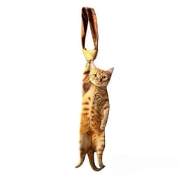3D Fish Fish-shaped Men's Tie Animal Pattern Lifelike Kitten Necktie Satin Fabric Novelty Creative Neck Tie For Party Wedding