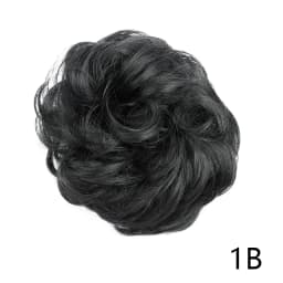 Synthetic Hair Bun Wig Donut Wavy Elastic Rubber Scrunchie Hair Pieces Ladies Ponytail Hair Extension Curly Wrap