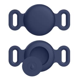 Soft Silicone Case With Keychain For Apple Airtag Dog Cat Collar Anti-Scratch Protective Cover For Air tag Luggage Backpacks