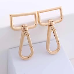 5pcs Metal Swivel Snap Hooks Lobster Lanyard Clasp for Strap Push Gate DIY Crafts Keychains Jewelry Purse Bag Making