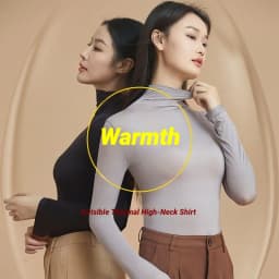 Women Autumn Winter Ultra-thin Close-fitting Base Layer Top Solid Color Elastic Long Sleeve Beauty Skin Clothes Warm Base Shirt