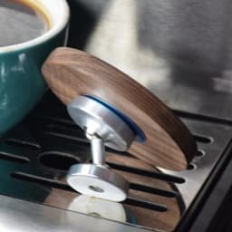 Rotation Adjustable Wooden Magnetic Reflective Observation Multi-Angle Swivel Base Round Mirror Espresso Shot Mirror