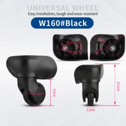 Hongsheng Suitcase Universal Wheel Trolley Case Wheel Accessories Password Travel Mute Universal Wheel Repair and Replacement