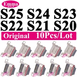 10Pcs Original Charging Port For Samsung S26 S25 S24 23 Ultra S22 S21 Plus S25 FE A34 A52 A53 A54 A56 Charger Connector Dock