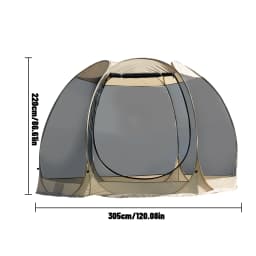 Portable Screen House Tent with Mosquito Net 6-8 Person Camping Backyard Patio & Protection Outdoor Shelter Suitable for family