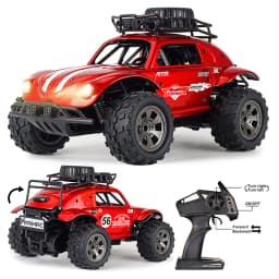 KY-1816A RC Classic Beetle 1:18 Remote Controlled Car Model High Speed Off Road Children's Remote Controlled Car Toy for Kids