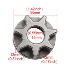 M10 M14 M16 Sprocket Chain Saw Gear for Grinder Replacement Gear Chainsaw 7/6/3 Tooth Electric Bracket Power Tool