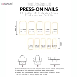 24pcs Stripes Polka Dot Colorful French Style False Nails Silver Metal Bowknot Stars Decor Press On Nails Y2k Square Fake Nail