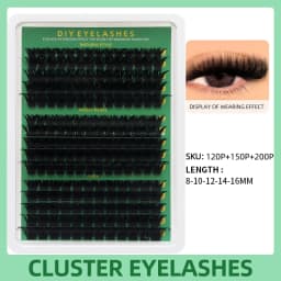 DINGSEN DIY Lash Clusters Thick Segmented Eyelash Extension 60D 80D 100D MIX Lashes Extension Cluster Lashes Individual Lashes