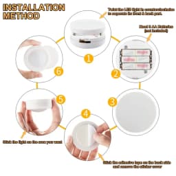 Battery Operated Puck Lights,16 Color Changing LED Push Lights Wireless,Warm/White Rechargeable Light for Under Cabinet,Closet