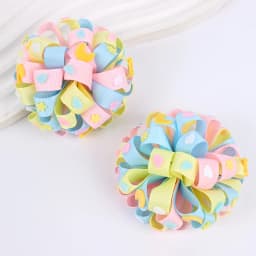 2Pcs Flower Hair Clips Sweet Hydrangea Heart Decoration Hairpin Cute Floral Barrette Girls Kid School Headdress Hair Accessoires