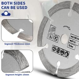 5pcs 3" Metal Cutting Disc Carbide Circular Saw Blade Wood Cutting Dics Stone Cutting Disc Glass Cutting Disc For Angle Grinder